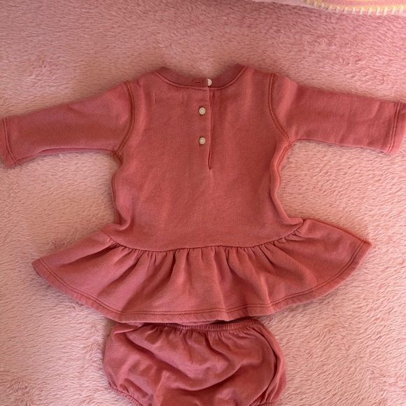 Ralph Lauren Pink/Mauve Baby Dress with Bloomers - Picture 3 of 6